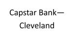 Logo for Capstar Bank - Cleveland Name Only