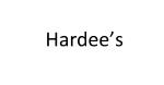 Logo for Hardee's Name Only