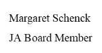 Logo for Margaret Schenck-JA Board Member