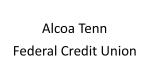 Logo for Alcoa Tenn FCU Name Only