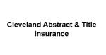 Logo for Cleveland Abstract & Title Insurance - Name Only